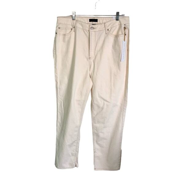 NWT House of Harlow 1960 Super High Rise Straight Jeans Stone Color Size 32" - Picture 1 of 10